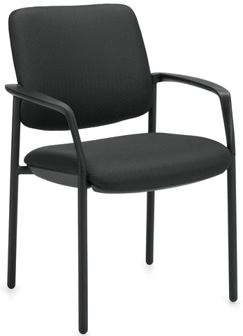 Offices To Go Black Fabric Waiting Room Chair with Arms [OTG3918B] Offices To Go Guest Chair OTG3918B