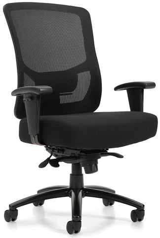 Offices To Go Mesh Back Heavy Duty 24 Hour Chair [OTG10703B] Offices To Go Big & Tall Chairs OTG10703B