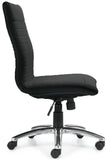 Offices To Go Ribbed Luxplus Conference Room Chair  - Armless [OTG11732] Offices To Go Task Chair
