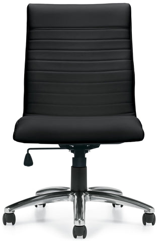 Offices To Go Ribbed Luxplus Conference Room Chair  - Armless [OTG11732] Offices To Go Task Chair