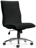 Offices To Go Ribbed Luxplus Conference Room Chair  - Armless [OTG11732] Offices To Go Standard Carpet Casters - Included Task Chair OTG11732