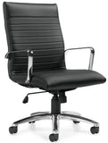 Offices To Go Ribbed Luxplus Conference Room Chair with Arms [OTG11730] Offices To Go Task Chair
