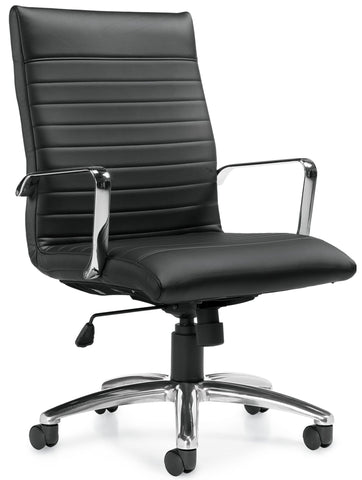 Offices To Go Ribbed Luxplus Conference Room Chair with Arms [OTG11730] Offices To Go Task Chair