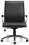 Offices To Go Ribbed Luxplus Conference Room Chair with Arms [OTG11730] Offices To Go Standard Carpet Casters - Included Task Chair OTG11730