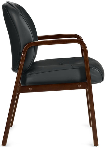 Offices To Go&trade; Luxhide Leather Executive Side Chair [OTG11770B] Offices To Go Guest Chair