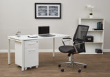 OSP Designs 60” Writing Desk with Top / Metal Legs [PRD3060D] Office Star Writing Desk