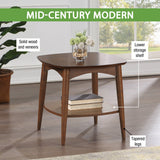 OSP Designs Copenhagen Accent Table in Walnut [CPH17] Office Star Accent Table