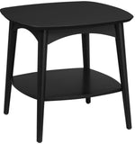 OSP Designs Copenhagen Accent Table in Walnut [CPH17] Office Star Black -BK Accent Table CPH17-BK