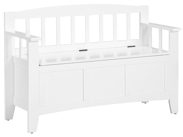 OSP Designs Metro Entry Way Wooden Bench [MET41] Office Star White Bench MET41-WH