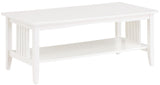OSP Designs Sierra Coffee Table Ash [SRA12-AH] Office Star White Coffee Table SRA12-WH