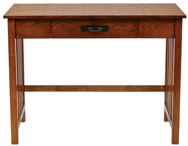 OSP Designs Sierra Mission Writing Desk with Pull out Drawer [SRA25] Office Star Ash Computer Desk SRA25-AH