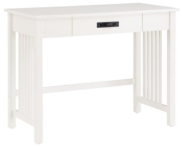 OSP Designs Sierra Mission Writing Desk with Pull out Drawer [SRA25] Office Star White Computer Desk SRA25-WH