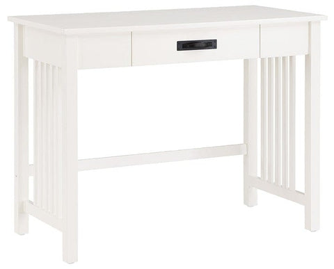 OSP Designs Sierra Mission Writing Desk with Pull out Drawer [SRA25] Office Star White Computer Desk SRA25-WH