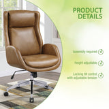 OSP Furnishings Blanchard Faux Leather Office Chair [BLD] Office Star Leather Office Chair