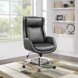 OSP Furnishings Blanchard Faux Leather Office Chair [BLD] Office Star Black Faux Leather Leather Office Chair BLD-U6