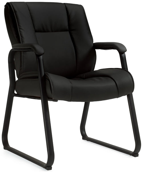 OTG&trade; Sled Base Luxhide Leather Guest Chair [OTG2782] Offices To Go Guest Chair OTG2782