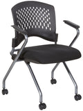 Pro Line II Deluxe Padded Folding Chair, 2-Pack [84330-30] Office Star Stacking Chair 84330-30