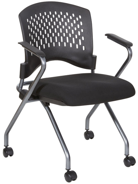 Pro Line II Deluxe Padded Folding Chair, 2-Pack [84330-30] Office Star Stacking Chair 84330-30