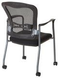 Pro-Line II™ Titanium Visitors Mesh Arm Chair ProGrid® Back [84540-30] Office Star Mesh Chair 84540