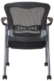 Pro-Line II™ Titanium Visitors Mesh Arm Chair ProGrid® Back [84540-30] Office Star Mesh Chair 84540