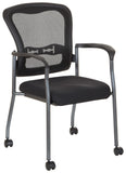 Pro-Line II™ Titanium Visitors Mesh Arm Chair ProGrid® Back [84540-30] Office Star Mesh Chair 84540