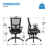 Office Star Mesh Chair 95892RB-30