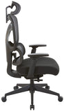 ProLine II Mesh Back Heavy Duty Chair with Adjustable Headrest [71142HR-3] Office Star Mesh Chair 71142HR-3