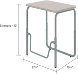 Safco AlphaBetter® 2.0 Height – Adjustable Student Desk with Pendulum Bar 22”-30” Safco