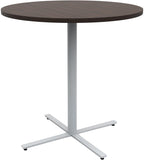 Safco JURNI Bistro Table with Round Top Safco Columbian Walnut JN42RDNXBA42CLWN