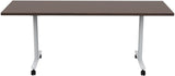 Safco JURNI Flip Table with Casters Safco Columbian Walnut JN7224NFLPCACLWN