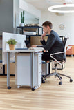 Safco JURNI Multi-Purpose Table with Post Leg and Casters Safco