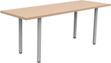 Safco JURNI Multi-Purpose Table with Post Leg and Glides Safco Fusion Maple JN7224NFXPGLFUMP