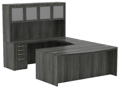 Safco Mayline Aberdeen® Series Typical 1 [ABNT01] Mayline Gray Steel Office Set ABNT01LGS