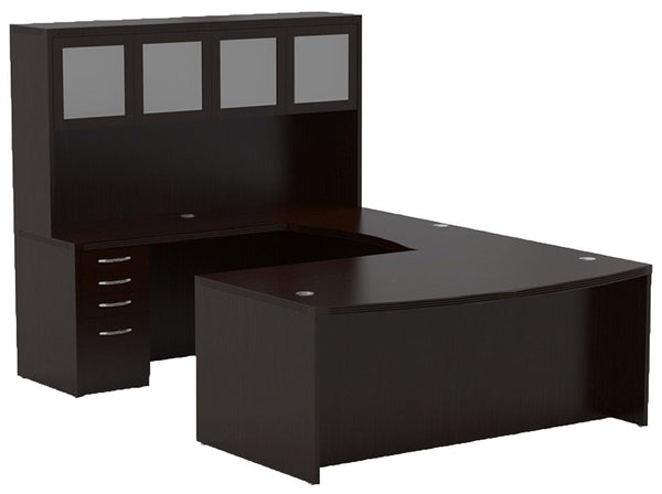 Safco Mayline Aberdeen® Series Typical 1 [ABNT01] Mayline Mocha Office Set ABNT01LDC