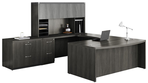 Safco Mayline Aberdeen® Series Typical 2 [ABNT02] Mayline Gray Steel Office Set ABNT02LGS