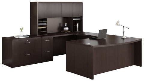 Safco Mayline Aberdeen® Series Typical 2 [ABNT02] Mayline Mocha Office Set ABNT02LDC