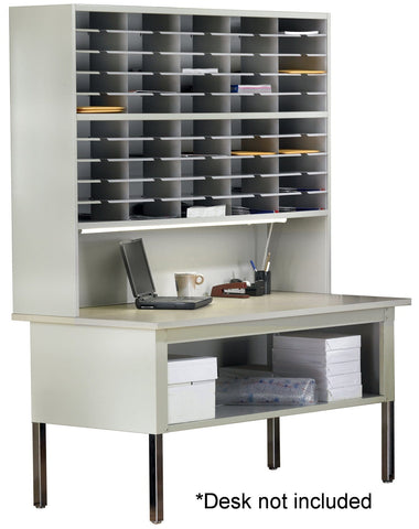 Safco Mayline Mailflow-To-Go 2-Tier Sorter Elevated 50 Pockets [SR6046RPG] Mayline Mail Sorter SR6046RPG