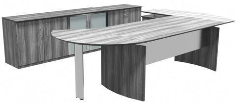 Safco Medina Series Typical 1 [MEAT01] Mayline Gray Steel Office Set MEAT01LGS