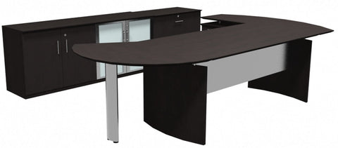 Safco Medina Series Typical 1 [MEAT01] Mayline Mocha Office Set MEAT01LDC