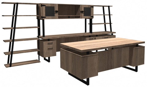 Safco Mirella Series Typical 3 [MIAT03] Safco Sand Dune Office Set MIAT03SDD