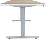 Safco ML-Series Height-Adjustable Table, 30x60 Laminate Top, 2-Stage/2-Leg Base Safco