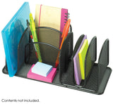 Safco Onyx Deluxe Organizer [3251] Safco Black Desktop Organizer 3251BL