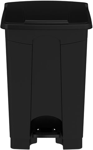 Safco Plastic Step-On Receptacle, 12 Gallon Safco Black 9925BL