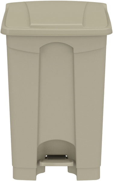 Safco Plastic Step-On Receptacle, 12 Gallon Safco Tan 9925TN