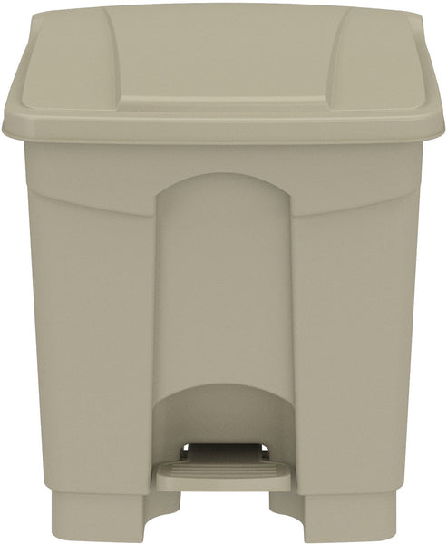 Safco Plastic Step-On Receptacle, 8 Gallon Safco Tan 9924TN