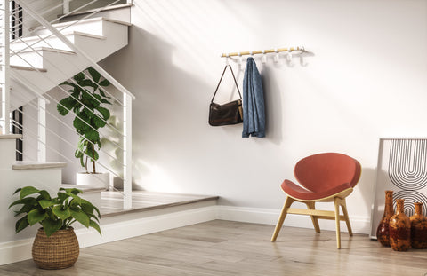 Safco Resi Coat Wall Rack 6 Hooks Safco White 4264WH