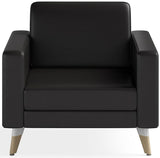 Safco Resi Lounge Chair Safco Black 1732RESFEET4PKBL