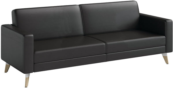 Safco Resi Lounge Sofa Safco Black 1730RESFEET4PKBL