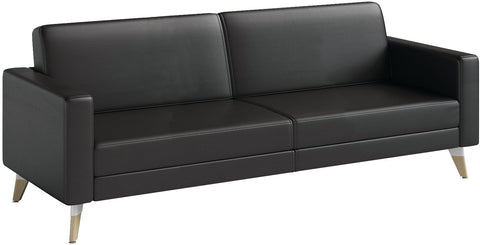 Safco Resi Lounge Sofa Safco Black 1730RESFEET4PKBL