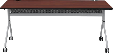 Safco Rumba 72x24 Flip Nesting Table Safco Biltmore Cherry RBA7224FLSLBMCH